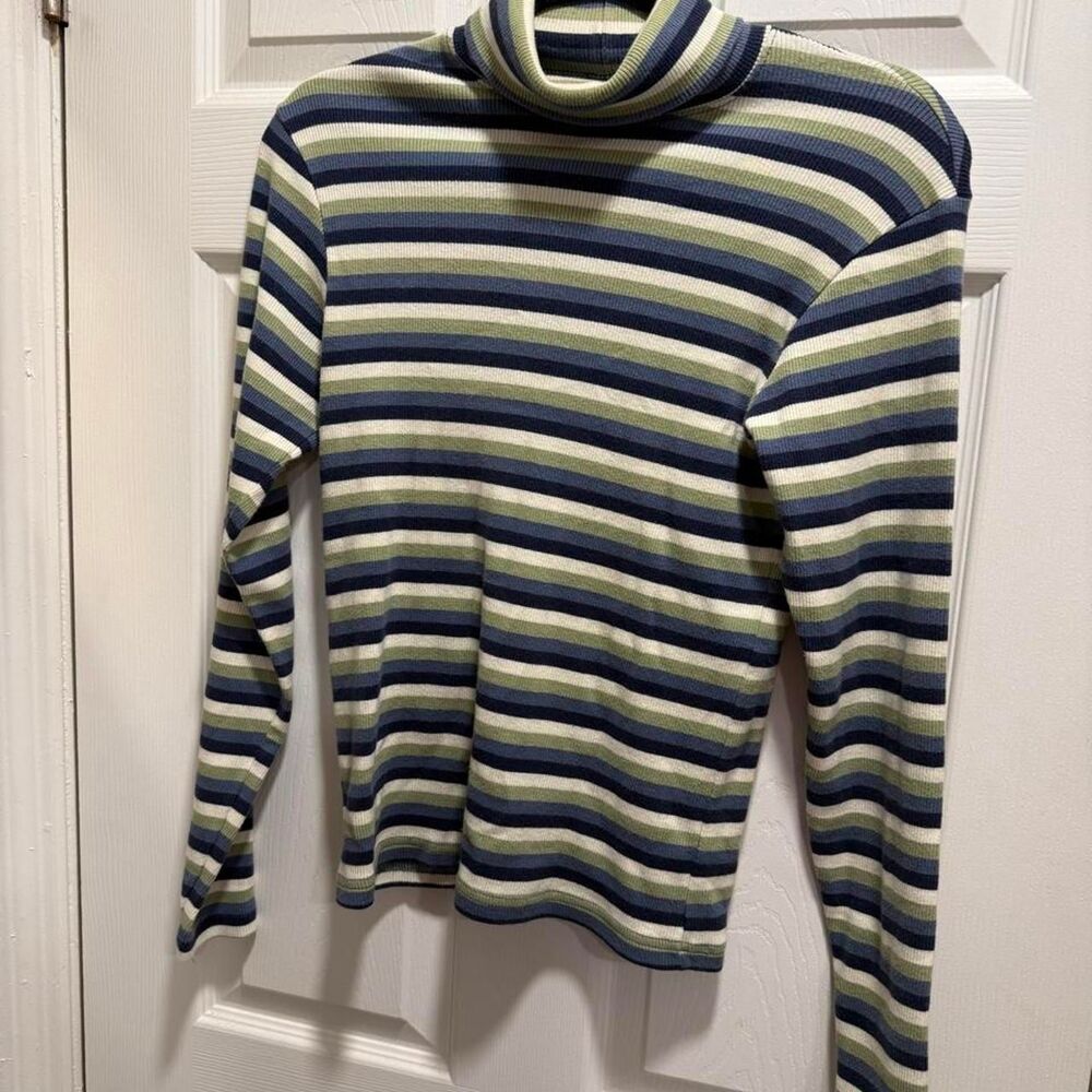 Striped Turtleneck